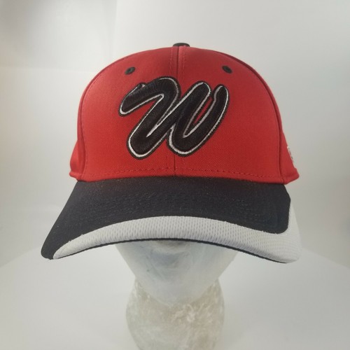 Washington Nationals Hat Cap The Game Pro Hat Fitted Large Red A-Flex Warriors