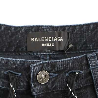 BALENCIAGA 24SS Drawstring Baggy Jeans Denim Pants 786643 BALENCIAGA 24SS Drawstring Baggy Jeans Denim Pants 786643