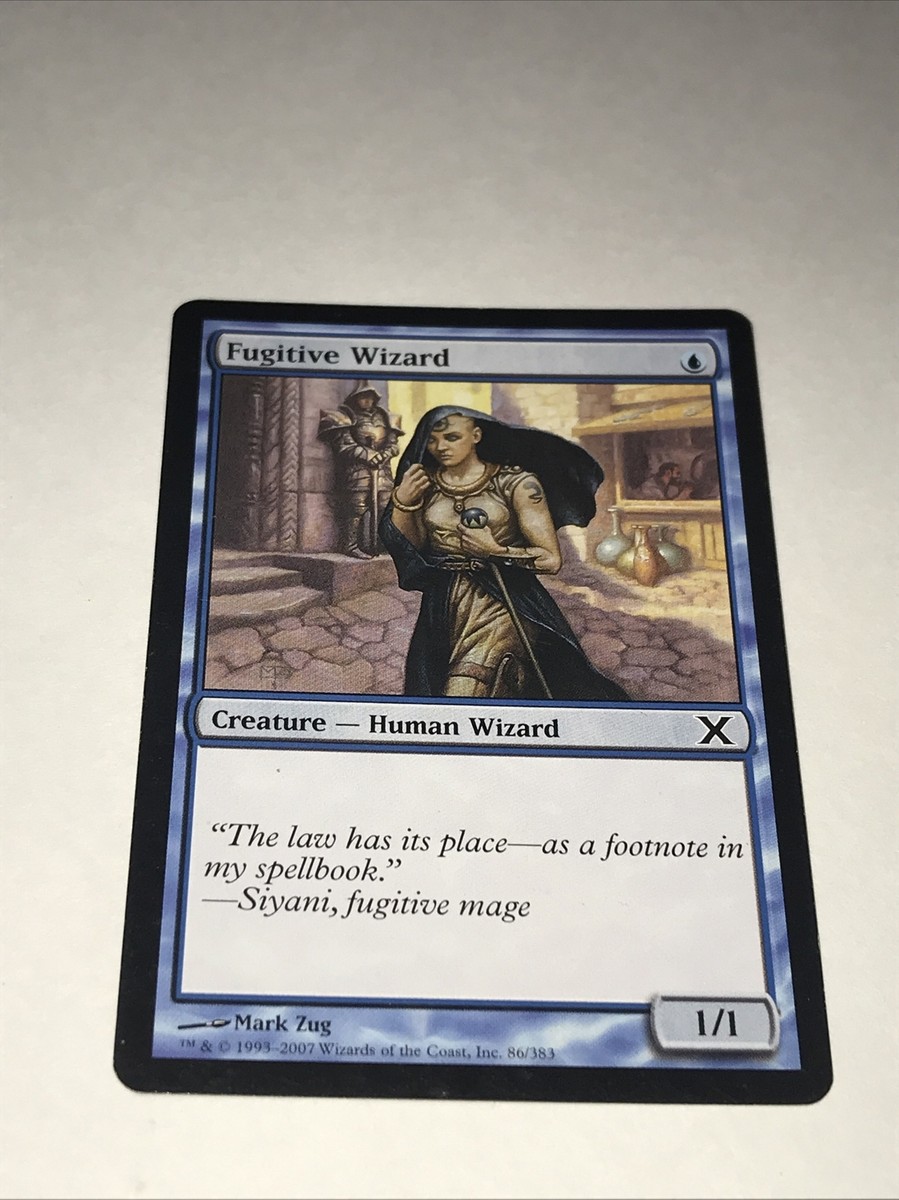 Magic the Gathering Fugitive Wizard Card