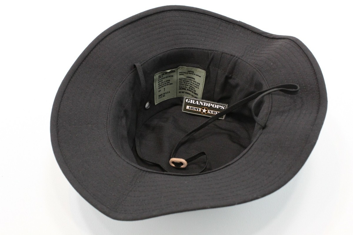 Black Jungle Hat Rip Stop Made In USA | eBay
