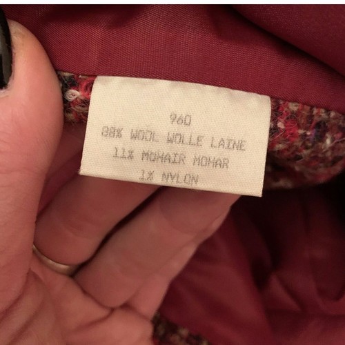 Retro Vintage 1980's Wool & Mohair Eastex Designer Blazer Size 14 - Picture 6 of 7