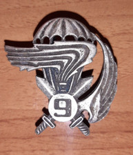 FREGIO DA BASCO IX RGT. COL MOSCHIN PARACADUTISTI COMFOSE FOLGORE