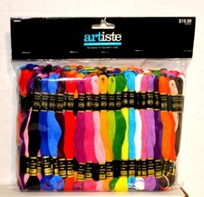 Artiste 150 Skeins of 6 Strand Cotton Floss Cross Stitch Embroidery Thread   New