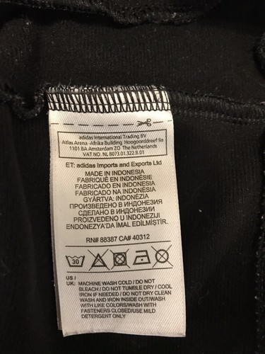 Adidas Kids Full Zip Black Track Jacket Size Small - Picture 6 of 6
