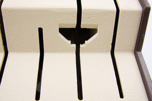Cutco 1742 Plastic 5 Slot Knife Fork Spatula Drawer or Wall Mount Storage Tray - Picture 9 of 11