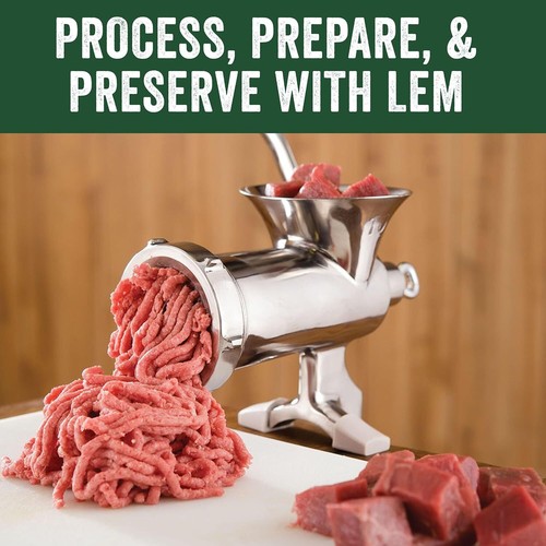 LEM #10 MEAT GRINDER Stainless Steel Heavy-duty Clamp-on Manual Hand Grinder - Picture 4 of 4