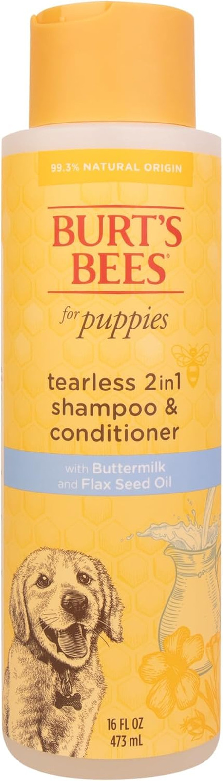 Tearless Puppy 2-In-1 Shampoo and Conditioner with Buttermilk and Linseed Oil, 9