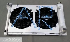 Alloy Radiator + Shroud + Fan 1967-1972 For Chevy /GMC C/K Pickup Suburban Truck