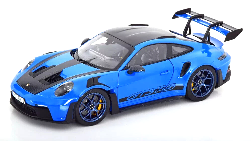 1/18 Porsche 911 992 GT3 RS 2022 Weissach Package Blue Model 1/18 Porsche 911 992 GT3 RS 2022 Weissach Package Blue Model