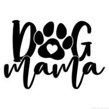 Dog Mama - Decal Sticker - Multiple Colors Sizes - ebn6228