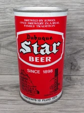 Vintage Dubuque Star Empty Beer Can Pull Tab Good Condition!-Beer Collections
