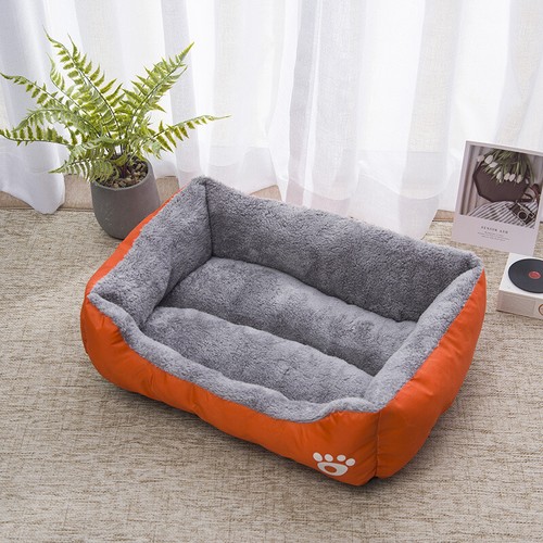 Dog Bed Cat Beds Soft Washable Fleece Puppy Cushion Warm Pet Basket Large Dog L - Picture 34 of 35
