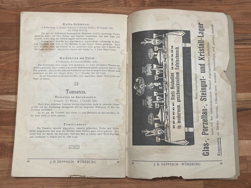 Vintage Early 1900's Cookbook in German by Amely Sprenger w/ Kitchen Tools * - Picture 11 of 12
