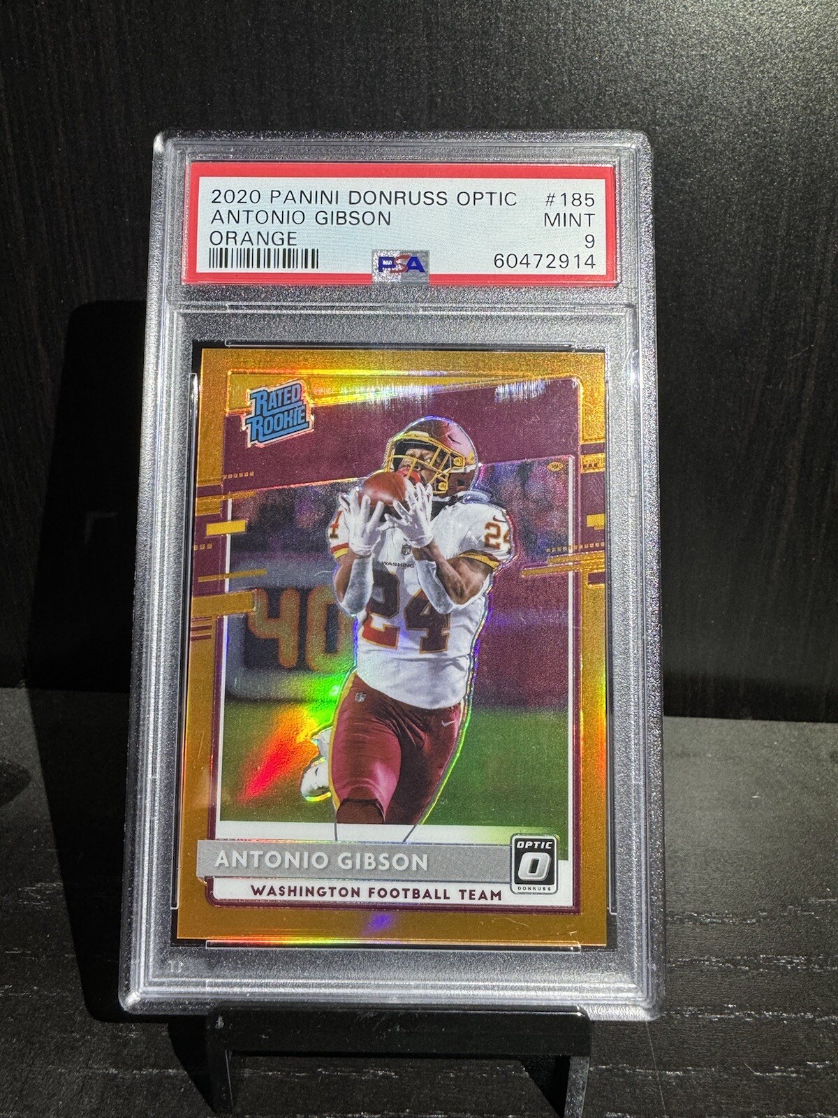 2020 Panini Donruss Optic Antonio Gibson Orange /199-Mint 9