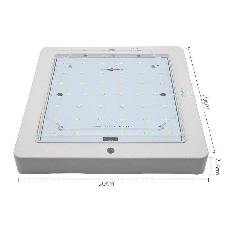 12V Weiß LED Innenraumleuchte Beleuchtung LED Deckenlampe Wohnmobil Wohnwagen - Bild 2 von 4