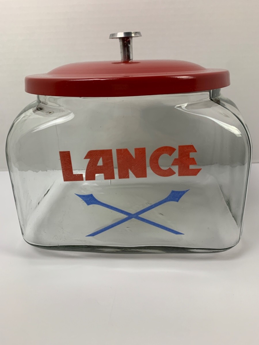 Lance Counter Jar with Lid Country Store Display Cookie Jar Candy 