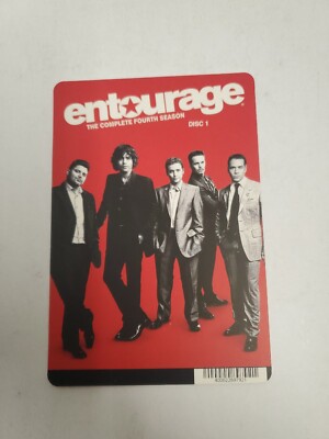 Entourage 4th Season Disc 1 BLOCKBUSTER DVD  BACKER CARD ONLY 5.5''X8''