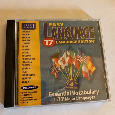 easy language 17 language edition      Shelf197 VINTAGE PC GAME/SOFTWARE~