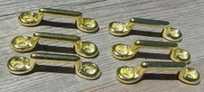 Lot of 6 Footman Loop 3/4" X 1/4" McClellan Cavalry Saddle Solid Brass Civil War