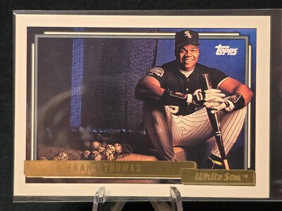 1992 Topps Gold #555 Frank Thomas - RARE ERROR CARD - FACTORY