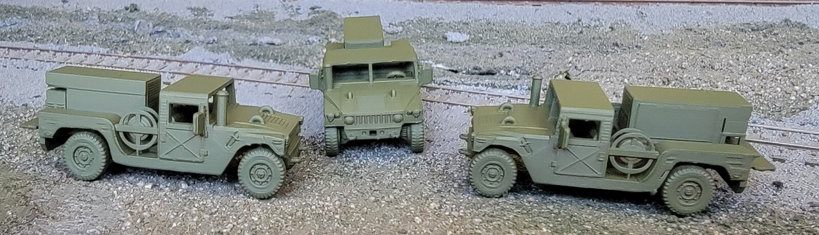 One HO 1/87 scale Humvee M1097 with generator loaded, olive drab | eBay
