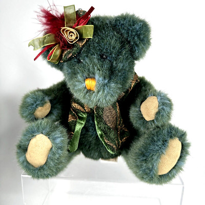Green Bear Musical Movement Plays Lara's Theme Dan Dee Collectors Choice 10.5''