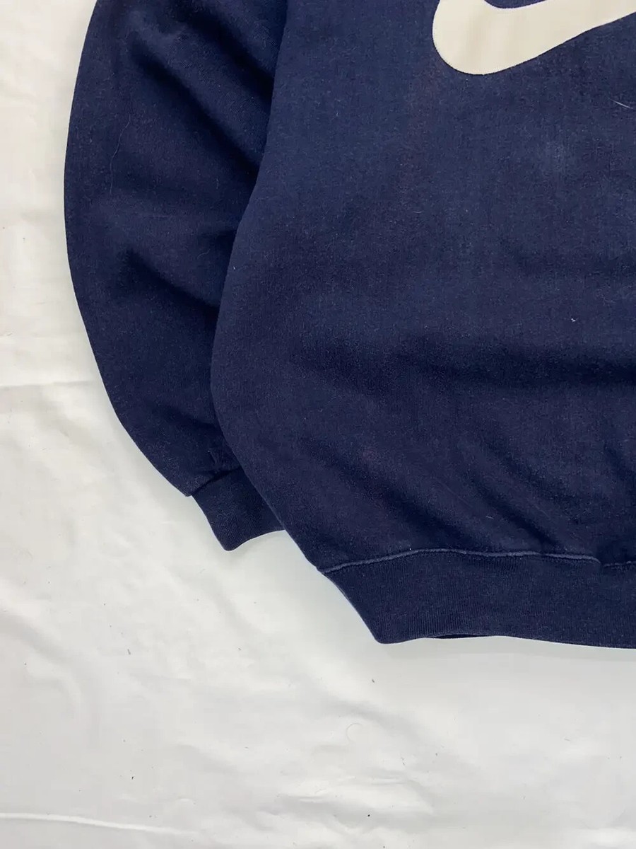 VINTAGE NIKE SWEATSHIRT BIG EMBROIDERED CENTER SWOOSH LOGO