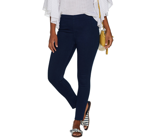 pull on denim leggings