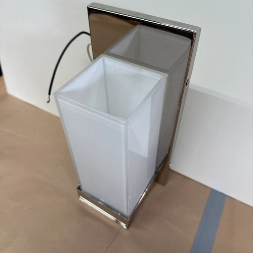 George Kovacs P1700 Chrome Wall Light Sconce 613 Wattage Frosted Glass Rectangle - Picture 12 of 24