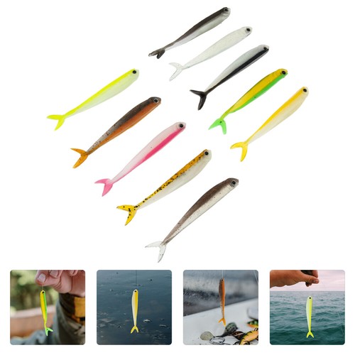 Mothinessto Crevettes de pêche Appât de leurre de ver d'écrevisse de