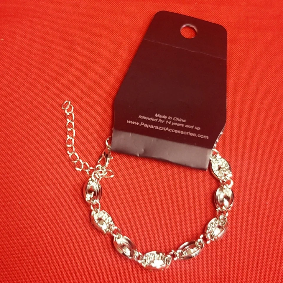 Браслет Paparazzi Some Serious Sparkle фиолетовый серебристый цепочка стразы - Изображение 3 из 4