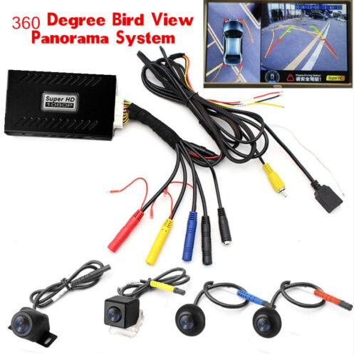 Universal 360 Degree Surround Bird Panoramic View Parking System W/ 4 HD Camera - Afbeelding 1 van 23