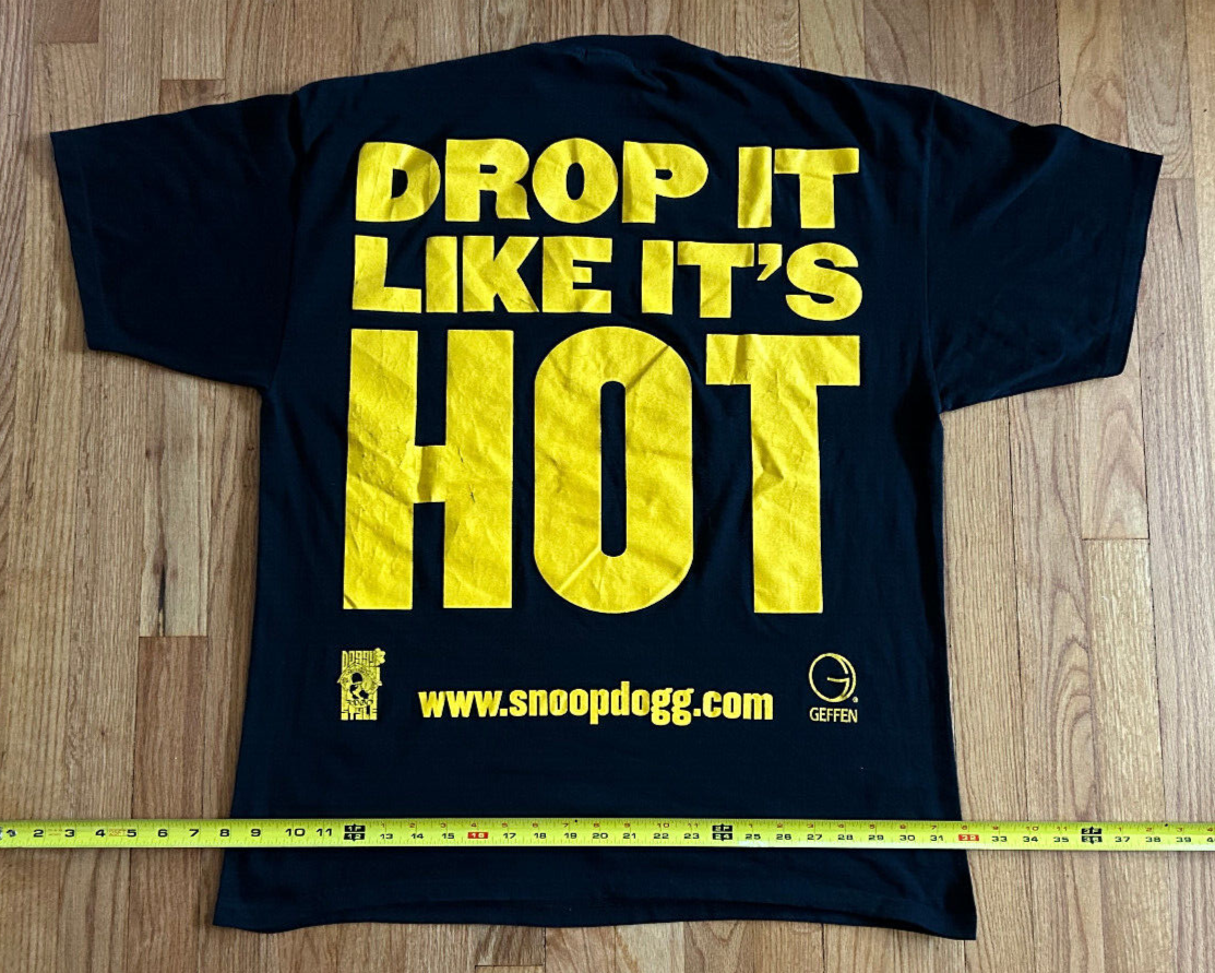 FILA T shirt promozionale originale vintage Snoop Dogg drop it like it's hot XXL R&G Death Row