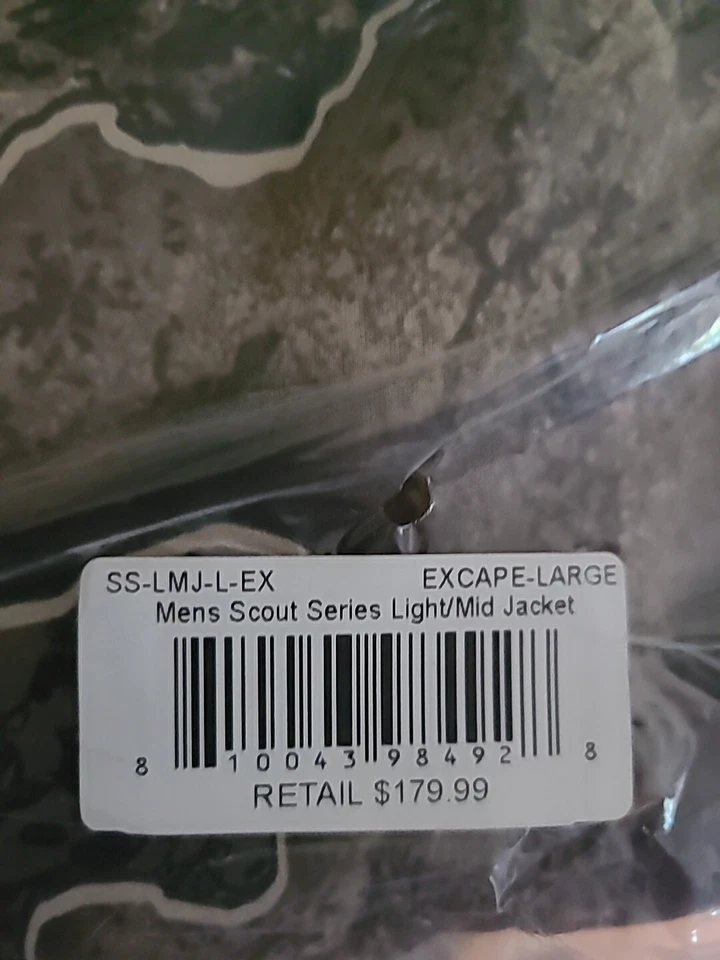 Element Outdoors Men's Scout Light/Mid Jacket (Realtree Excape) Large - Image 3 of 3