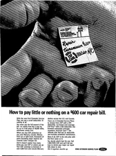 Ford Extended Service Plan Original Vintage Print Ad