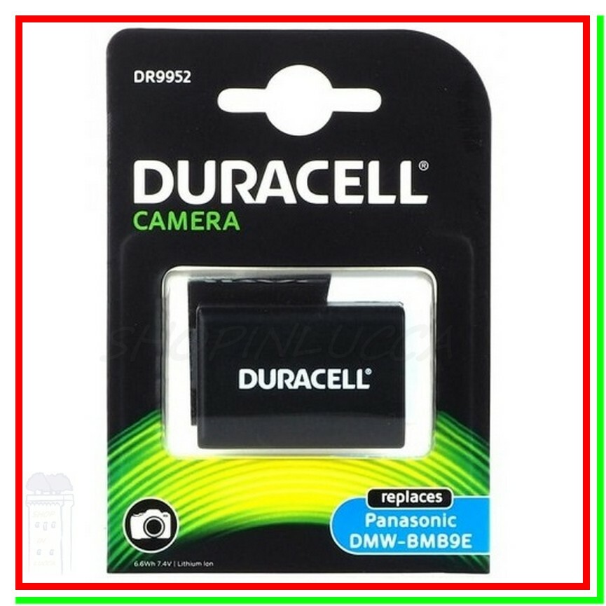 Batteria Ricaricabile DURACELL DR9952 = DMW-BMB9E x Lumix DMC-FZ150 FZ100 FZ70