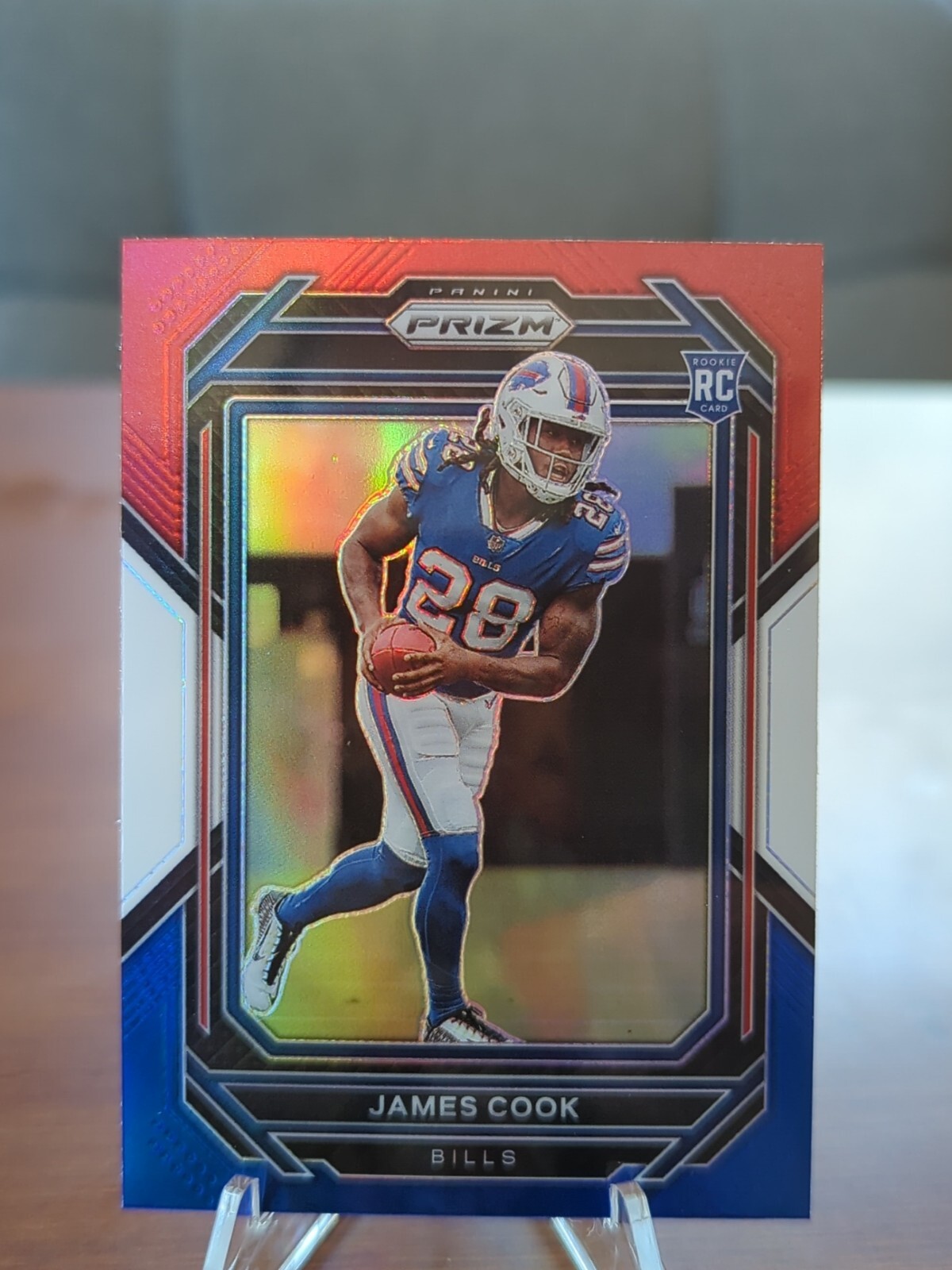 2022 Panini James Cook RC Red White Blue Prizm Rookie #319 Bills Color Match