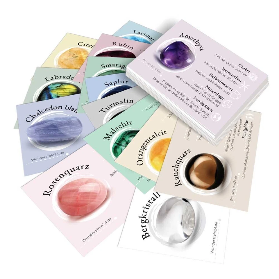 Edelstein Armband AA - Qualität Trommel Stein Splitter viele Varianten dehnbar p - Bild 3 von 4