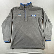 Columbia PFG Fleece Jacket Mens Large Gray University of Florida Gators Pullover