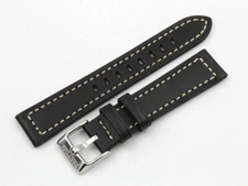 Festina Watch Replacement Strap Genuine Leather Black Steel Buckle Unisex Cool