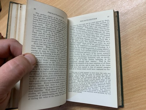 1920 JOHN RUSKIN "PRE-RAPHAELITISM" SMALL ANTIQUE HARDBACK BOOK (P3) - Picture 10 of 14