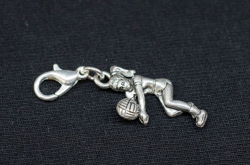 Charm giocatore di pallavolo ciondolo bracciale mendicante miniblings charms pallavolo - Foto 3 di 4