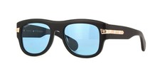 Gucci GG1517S Matte Black And Gold/Light Blue 002 Sunglasses