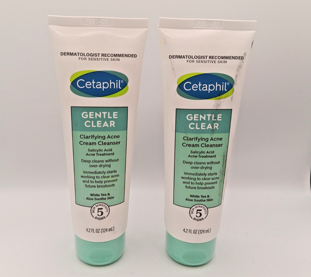 2x Cetaphil Dermatologist Revommended For Clear Sking Clarifying Acne Cleanser