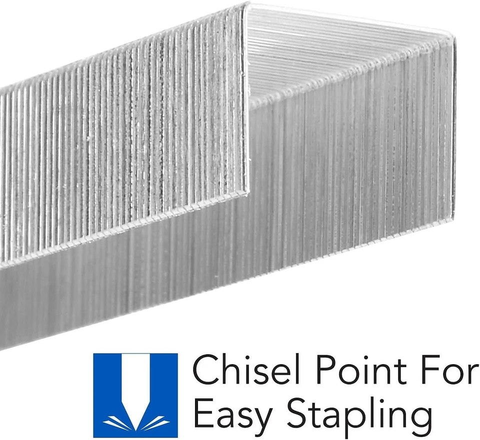 Grapas Swingline, Premium Alta Capacidad para Grapadoras de Escritorio, 3/8, Plateadas Foto 3 de 4