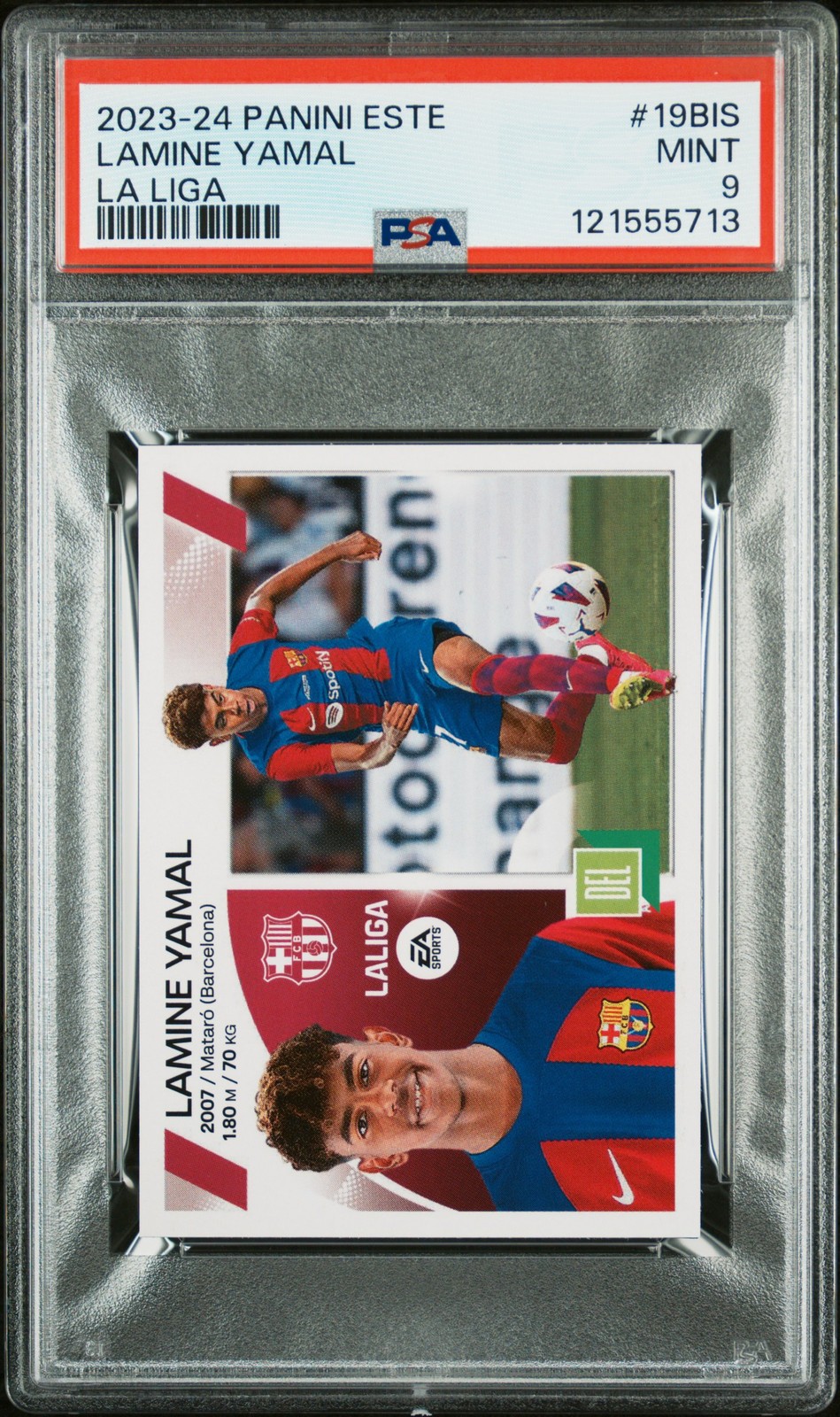 2023 PANINI ESTE LA LIGA #19BIS LAMINE YAMAL ROOKIE RC PSA 9