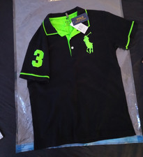 Polo Ralph Lauren Herren Polo schwarz/grün K...