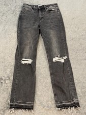 Vervet Jeans Womens 28 Gray Distressed Stretch Denim Style VT1172 Casual