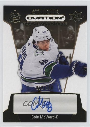 Cole McWard #SORS-CM 2023 Upper Deck Ovation Standing Ovation Rookie Signatures card
