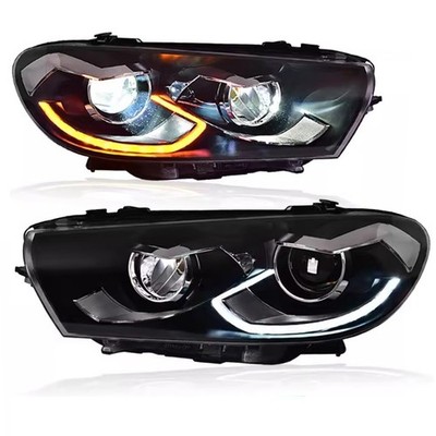 For 2009-2017 VW Scirocco LED Front lamp Assembly DRL Flowing Turn Signal Upgrad